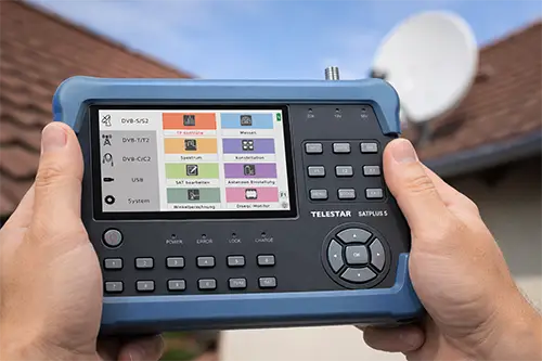 Sat-Messgerät von TELESTAR zur Antennenausrichtung und Signalprüfung