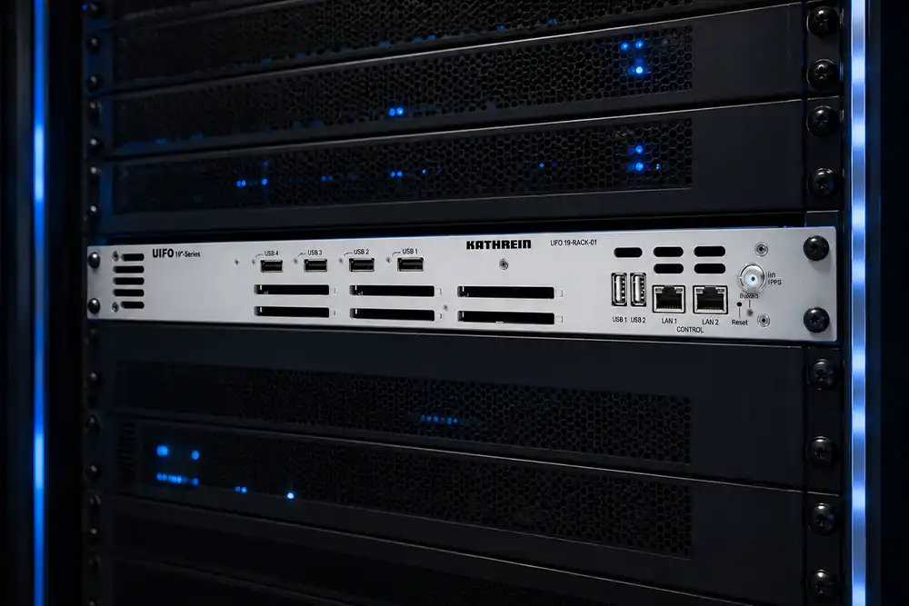 KATHREIN UFO 19 Zoll Kopfstelle im Rack für professionelle TV und IP Signalverteilung