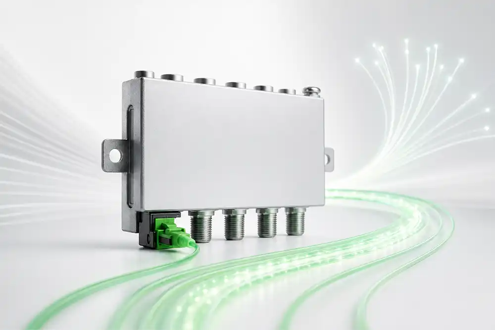kathrein_produktkategorie_zf_verteiltechnik_sat_optik SAT-Optik-Komponente für optische Signalverteilung über Glasfaser